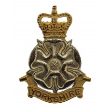 Yorkshire Brigade Officer's Cap Badge - Queen's Crown