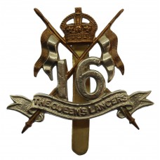 16th The Queen's Lancers Cap Badge - King's Crown