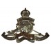 Royal Artillery Officer's Service Dress Cap Badge - King's Crown