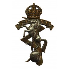 Royal Electrical & Mechanical Engineers (R.E.M.E.) Bi-Metal Cap Badge - King's Crown (2nd Pattern)