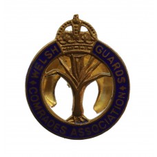 Welsh Guards Old Comrades Association Enamelled Lapel Badge - King's Crown