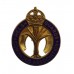 Welsh Guards Old Comrades Association Enamelled Lapel Badge - King's Crown