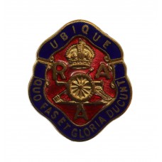 Royal Artillery Association Enamelled Lapel Badge - King's Crown