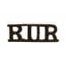 Royal Ulster Rifles (R.U.R.) Shoulder Title