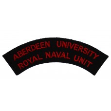 Aberdeen University Royal Naval Unit Cloth Shoulder Title