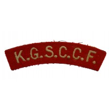 Kingston Grammar School C.C.F. (K.G.S.C.C.F.) Cloth Shoulder Title
