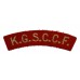 Kingston Grammar School C.C.F. (K.G.S.C.C.F.) Cloth Shoulder Title