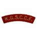 Kingston Grammar School C.C.F. (K.G.S.C.C.F.) Cloth Shoulder Title