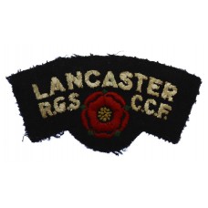 Lancaster Royal Grammar School C.C.F. Cloth Shoulder Title