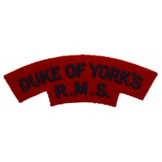 Duke of York's Royal Military School (DUKE OF YORK'S/R.M.S.) Cloth Shoulder Title