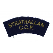 Strathallan School C.C.F. (STRATHALLAN/C.C.F.) Cloth Shoulder Title