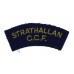 Strathallan School C.C.F. (STRATHALLAN/C.C.F.) Cloth Shoulder Title