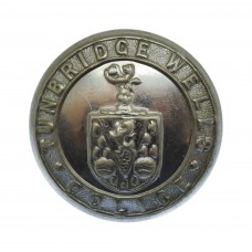 Tunbridge Wells Borough Police Chrome Coat of Arms Button (25mm)