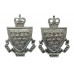 Pair of Cornwall Constabulary Collar Badges - Queen's Crown