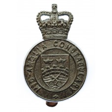 Mid-Anglia Constabulary Cap Badge - Queen's Crown