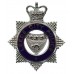 Leeds City Police Senior Officer's Enamelled Cap Badge - Queen's Crown