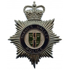 Thames Valley Police Enamelled Helmet Plate - Queen's Crown