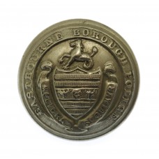 Eastbourne Borough Police White Metal Coat of Arms Button (24mm)