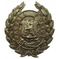 Walsall Borough Police Wreath Helmet Plate