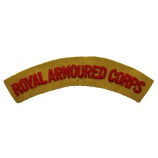 Royal Armoured Corps (ROYAL ARMOURED CORPS) Cloth Shoulder Title