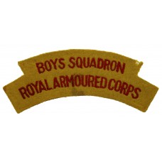 Scarce Boys Squadron Royal Armoured Corps RAC (BOYS SQUADRON/ROYA