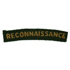 Reconnaissance Corps (RECONNAISSANCE) WW2 Cloth Shoulder Title