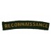 Reconnaissance Corps (RECONNAISSANCE) WW2 Cloth Shoulder Title