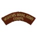 Women's Royal Army Corps (WOMEN'S ROYAL ARMY/CORPS) Cloth Shoulder Title