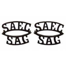 Pair of South African Engineer Corps (S.A.E.C./S.A.G.) Shoulder T