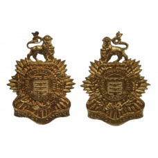 Pair of South African Administrative Service Corps Collar Badges