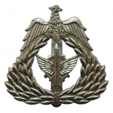 Kuwait Air Force Anodised (Staybrite) Beret Badge