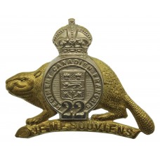 Canadian Royal 22nd Regiment Cap Badge - King's Crown