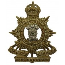 Canadian Royal Regiment of Canada Cap Badge - King's Crown