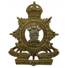 Canadian Royal Regiment of Canada Cap Badge - King's Crown