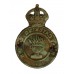 Army Catering Corps Brass Cap Badge - King's Crown