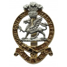 Queen's Royal Regiment Anodised (Staybrite) Cap Badge