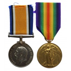 WW1 British War & Victory Medal Pair - Pte. A.R. Cannings, 10