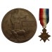 WW1 1914-15 Star and Memorial Plaque - Dvr. L. Nelson, Army Service Corps - Died of Wounds, 28/5/18