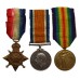 WW1 1914-15 Star Medal Trio - Cpl. P.C. Mountain, 10th Bn. West Yorkshire Regiment - Wounded 1/7/16 (Somme)