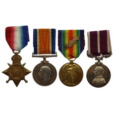 WW1 Mentioned in Despatches and Meritorious Service Medal Group of Four - Sgt. J.A. Paisley-Whyte, Royal Engineers