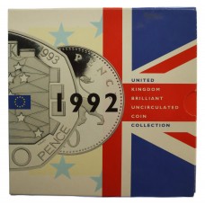 Royal Mint 1992 United Kingdom Brilliant Uncirculated Coin Set