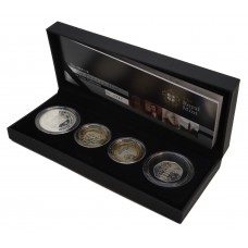 Royal Mint 2009 United Kingdom Silver Proof Piedfort Four-Coin Collection