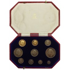 1911 George V Coronation Proof Specimen 10 Piece Short Coin Set