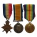 WW1 1914-15 Star Medal Trio - Pte. E. Davenport, 10th Bn. West Yorkshire Regiment