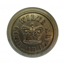 Victorian Wiltshire Constabulary White Metal Button (24mm)