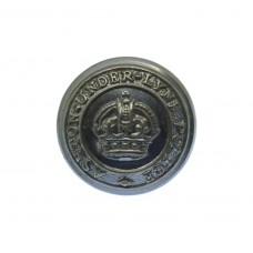 Ashton-under-Lyne Borough Police Chrome Button - King's Crown (17mm)