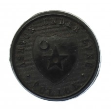 Ashton-under-Lyne Borough Police Black Coat of Arms Button (25mm)