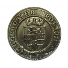 Rochester City Police White Metal Coat of Arms Button (24mm)