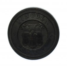 Lincoln City Police Black Coat of Arms Button (24mm)