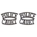 Pair of Police Cadet (POLICE/CADET) Shoulder Titles